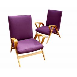 Pair of bentwood armchairs by Tatra N√°bytok 1950's