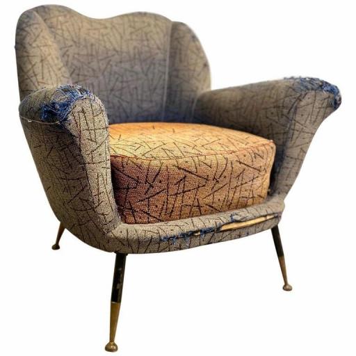 1950s Italian armchair by Poltrona Frau mid century - SOLD