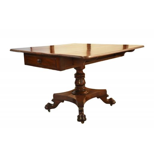 Drop Leaf Victorian Oak Claw and Ball Foot Dining Table/Sofa table - SOLD