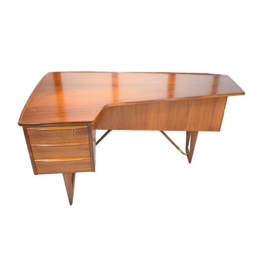 Mid 20th century Rosewood "Boomerang" Desk by Peter Løvig Nielsen Danish - SOLD