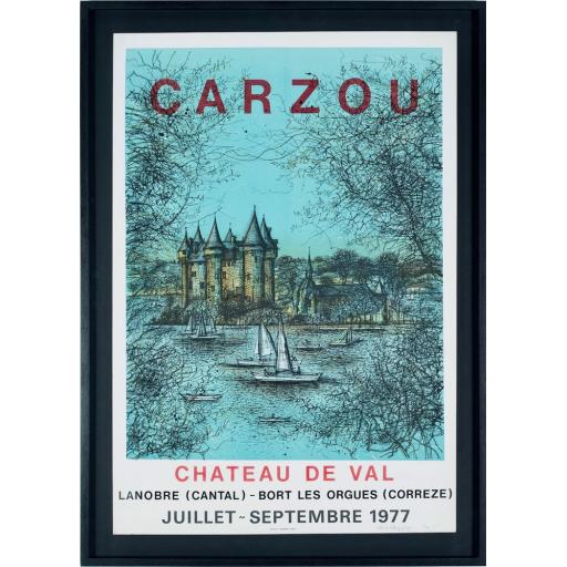 1977 Rare Original Poster for "Chateau de Val" by Carzou