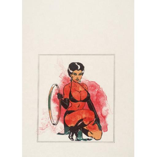 1970 Original Lithograph "Woman-Splash" by Allen Jones