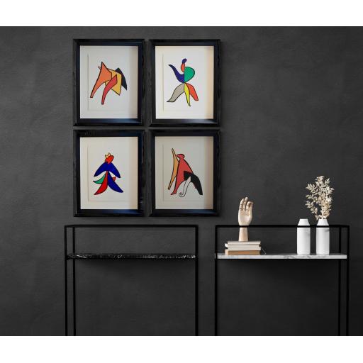 1963 Original Lithograph Series of 4 "Structure" by Alexander Calder