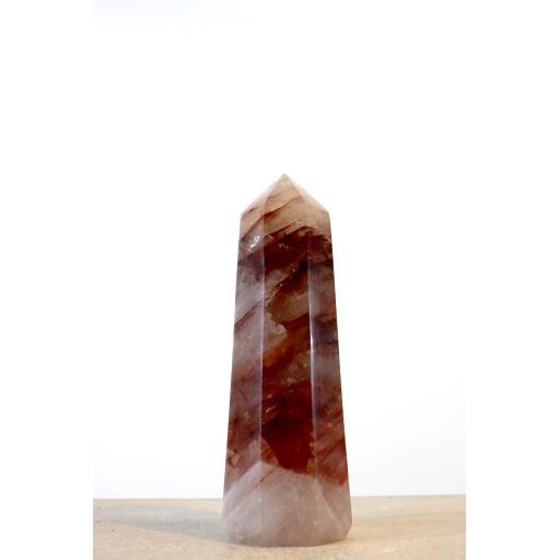 Red Quartz Crystal Tower