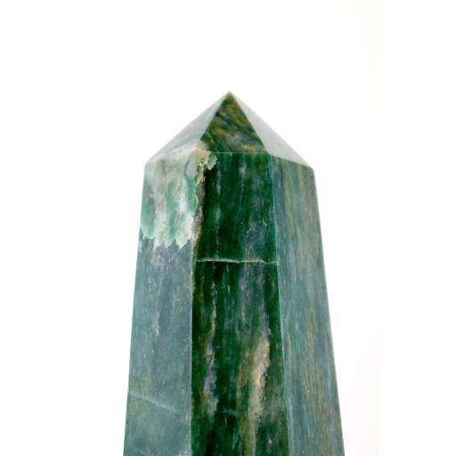 Agate Dark Green Crystal Tower