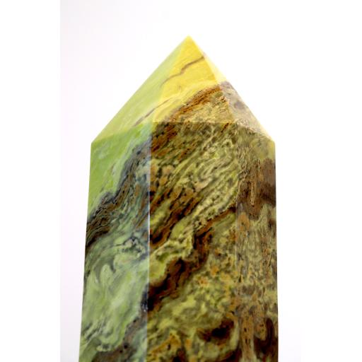 Serpentine Yellow Crystal Tower (Medium)