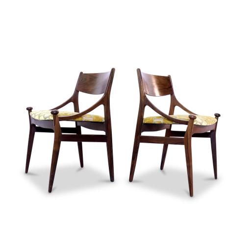 Pair of Rosewood accent chairs Danish, 1960's - SOLD