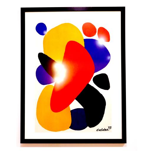 Alexander Calder Lithograph, Boomerang Tel Aviv, Framed poster 1973