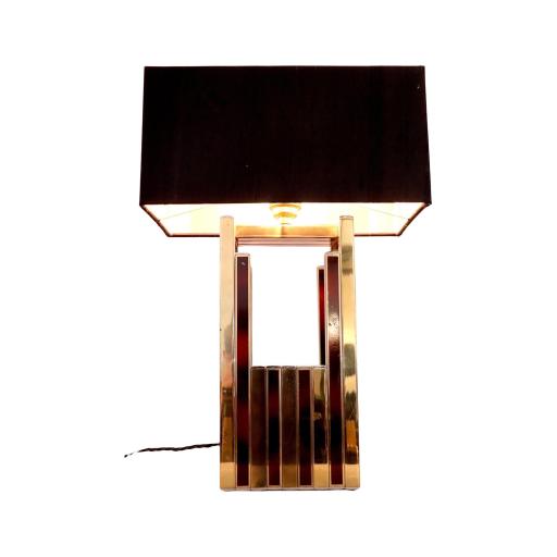 Rare mid century table lamp by Willy Rizzo for BD Lumica, 1970s.- SOLD