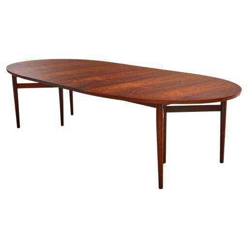 Arne Vodder mid-Century Extending Dining Table, Rosewood Model 212