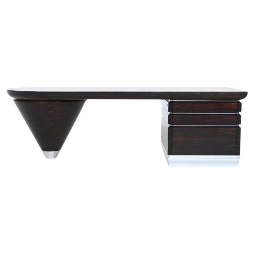 Scriptor Desk By Giorgetti In Macassar Ebony