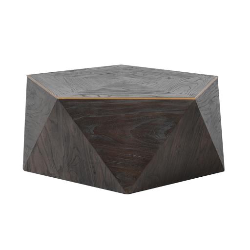 Piet Gold Trim Hexagonal Coffee Table