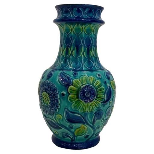 Vintage West German Vase With Floral Detailing