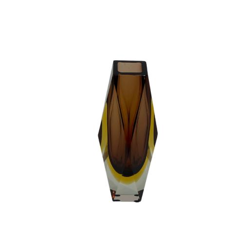 Sommerso Brown & Amber Vintage Murano Glass