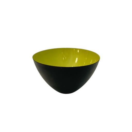 Vintage Yellow Enamel Krenit Bowl By Herbert Krenchel Circa 1960's.