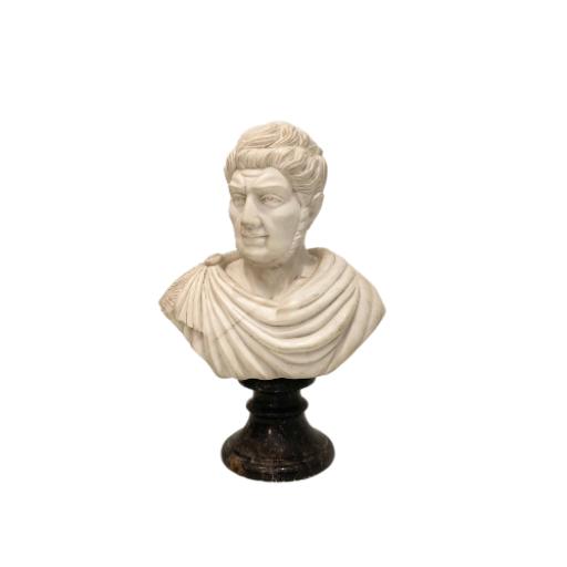 Antique Marble Statue Bust Of A Roman Emperor