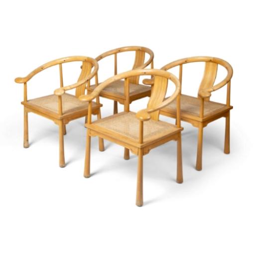 Rare Danish 1960's Richard Nissen 'Yin & Yang' Dining Chairs