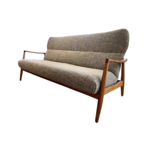 Bovenkamp, Wingback Sofa Design by Aksel Bender Madsen, 1960s