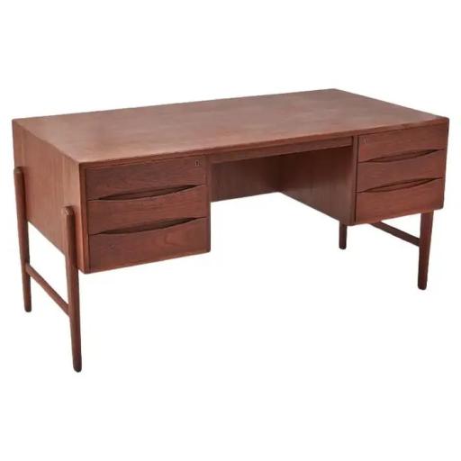 Danish teak desk by Christian Møller for Chr. Møller Møbelsnedken, 1960s