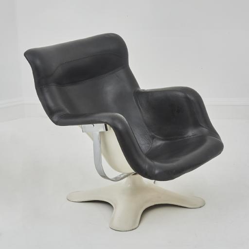 Mid Century Modern "Karuselli" lounge chair by Yrjö Kukkapuro, Haimi, 1960s