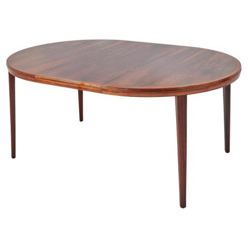 1960s Rosewood Mid 20th Century Danish Extendable Dining Table