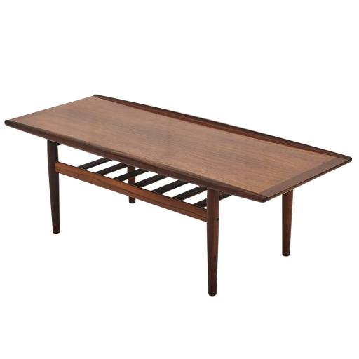 Mid-Century Danish Rosewood 1960's Coffee Table By Grete Jalk For Glostrup