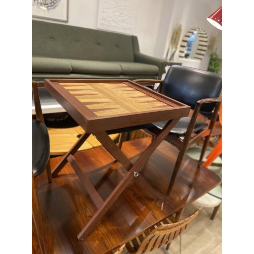 Handmade In The UK Reversible Games Table With Chess & Backgammon