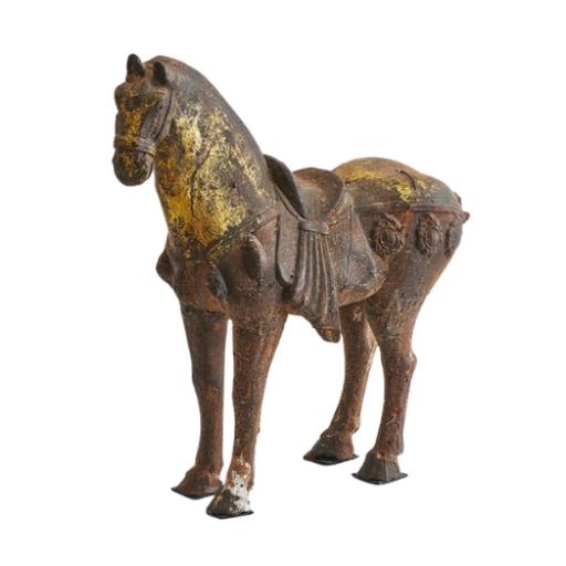 Vintage Oriental Decorative Horse Ornament With Gilt
