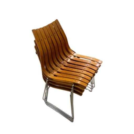 A Set Of Four Vintage Teak Hans Bratturd Junior Scandia Chairs