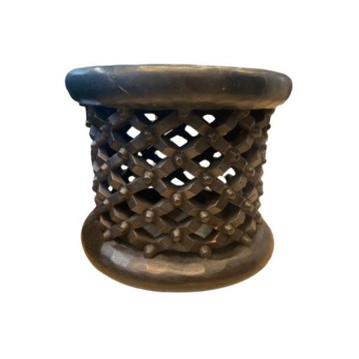 Carved Wood vintage hand carved Bamileke stool or table