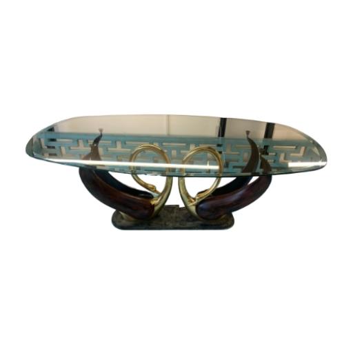 Maison Jensen 'Swan' Coffee Table By Jean Henri Jensen, Paris, 1970's French